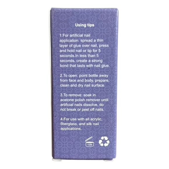 Nail Glue INFILILA Professional Nail Glue with Built-In Brush Acrylic Nails Glue - Picture 3 of 3